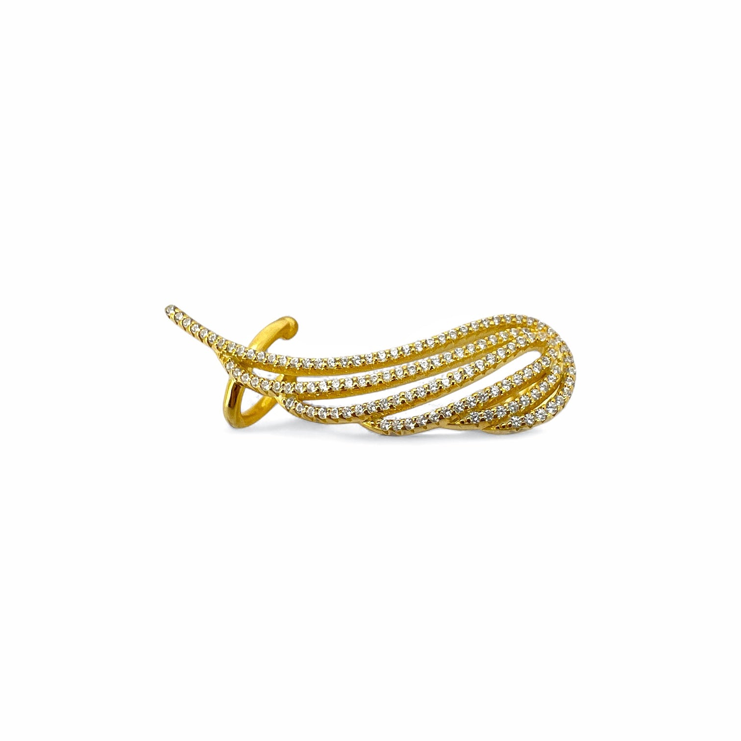 Ellegi Argento | Ear cuff dorato angelo