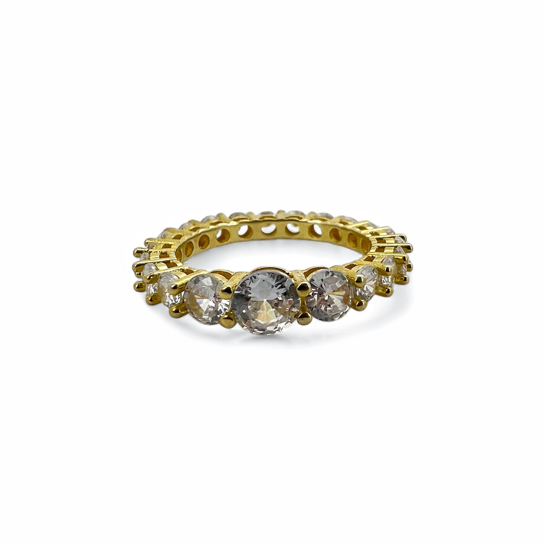 Ellegi Argento | Anello vera eterna dorata