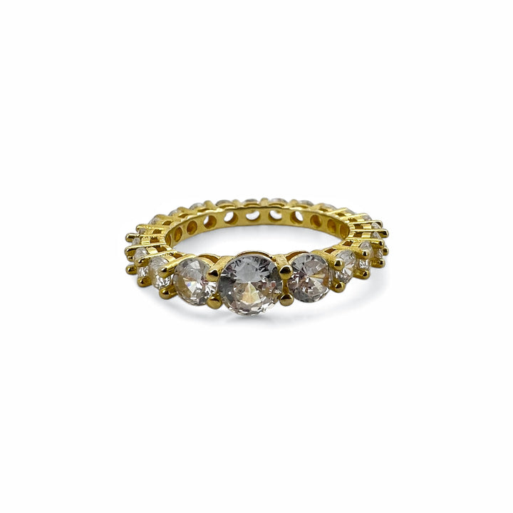 Ellegi Argento | Anello vera eterna dorata