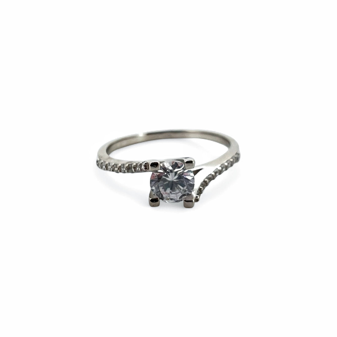 Ellegi Argento | Anello solitario Valentino