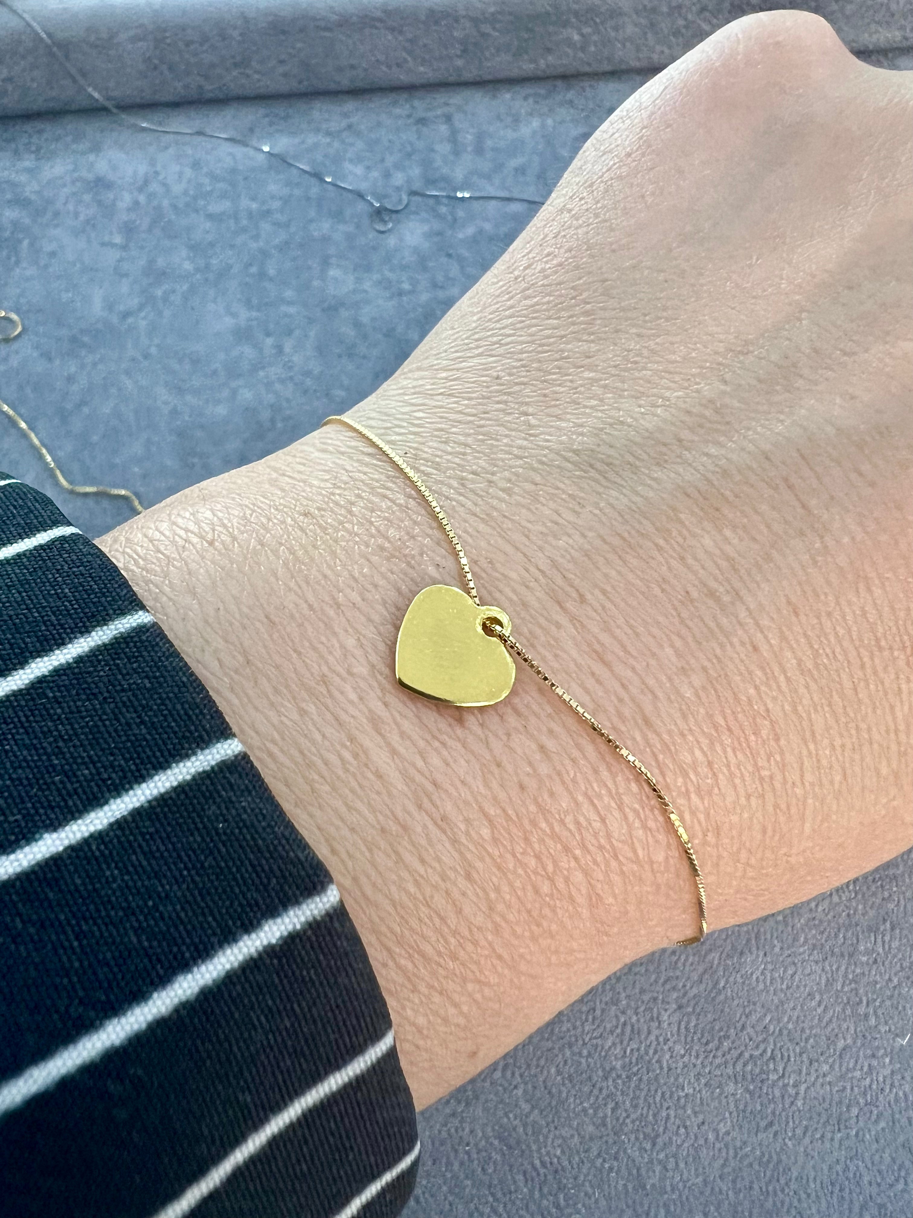 Ellegi Bijoux | Linea Micro ciondolo cuore dorato in acciaio