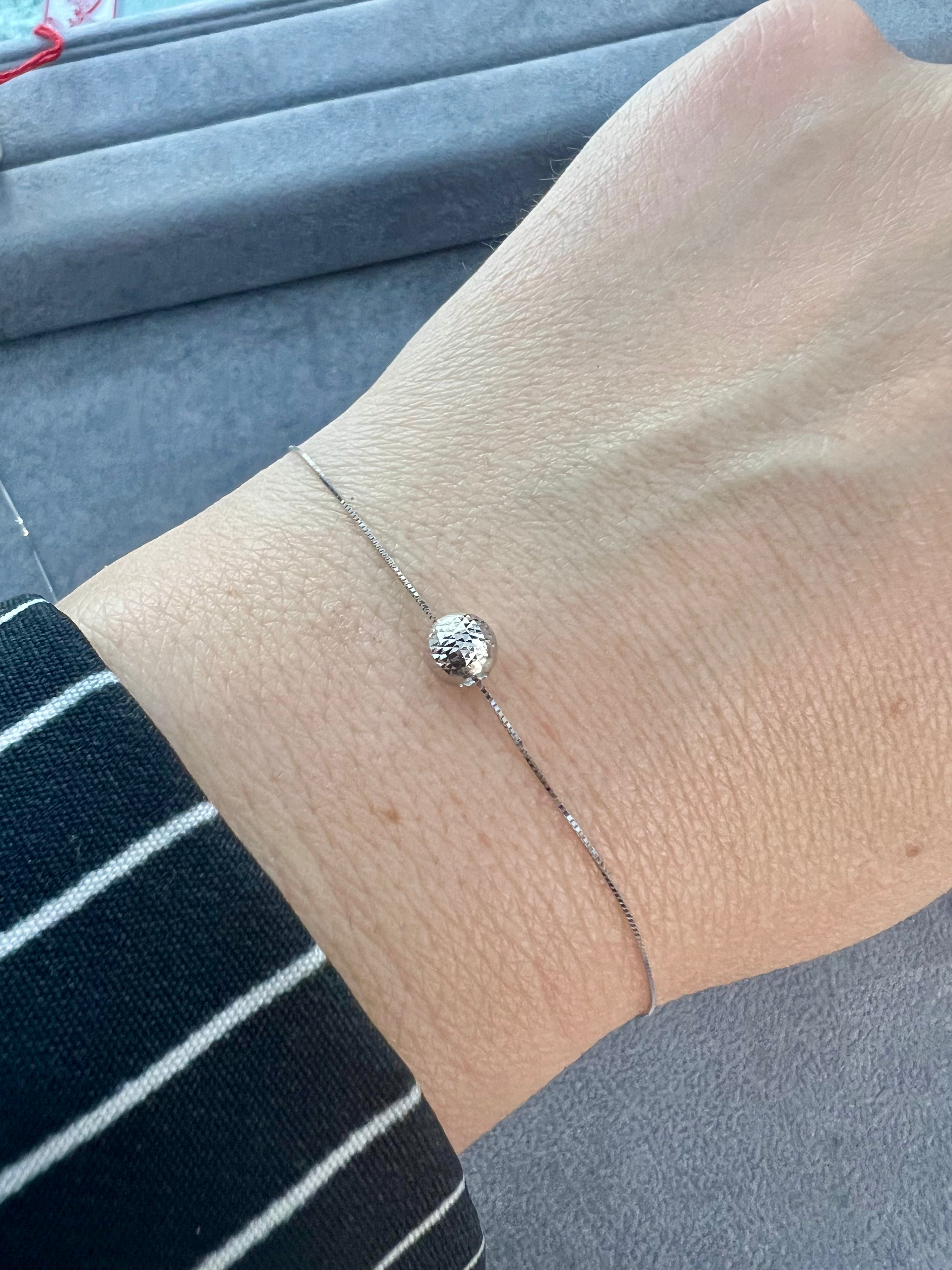 Ellegi Gioielli | Linea Micro sfera martellata in oro bianco