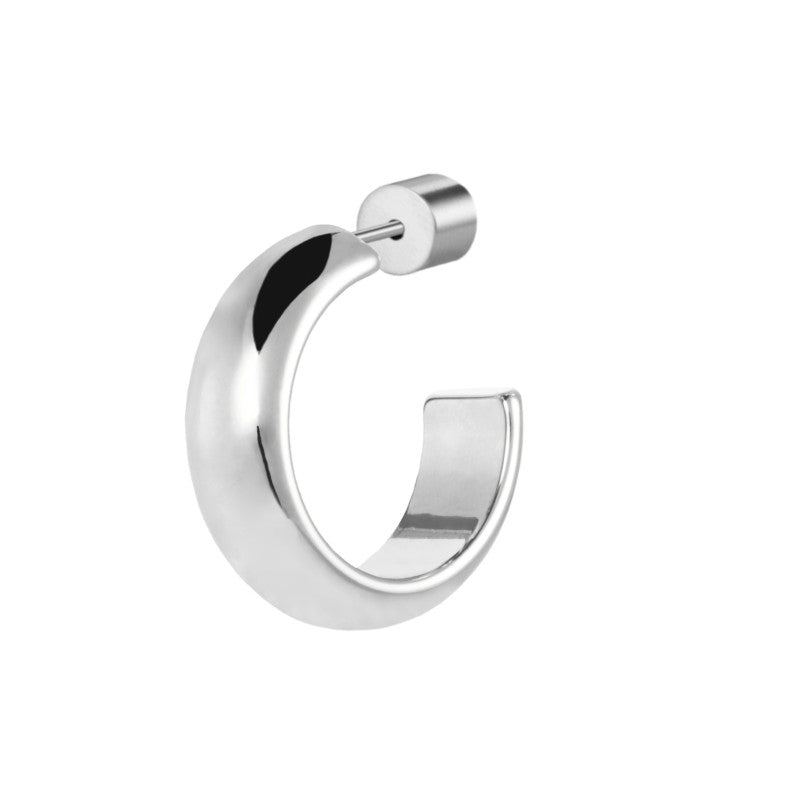 Marlù | Orecchino a lobo a cerchietto 1,5 cm con chiusura perla