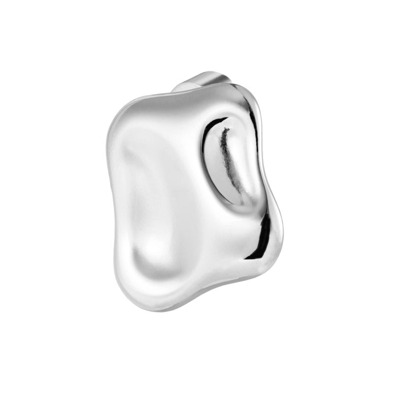 Marlù | Orecchino a lobo quadrato irregolare