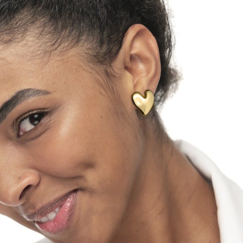 Marlù | Orecchino a lobo cuore irregolare 2,1 cm