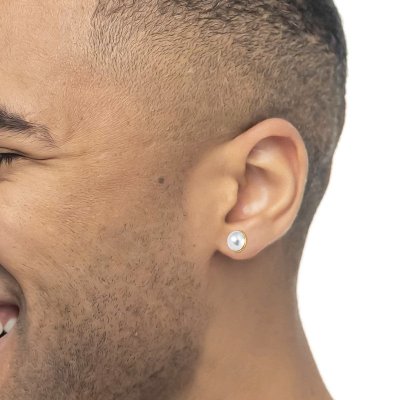 Marlù | Orecchino a lobo con perla 1,1 cm