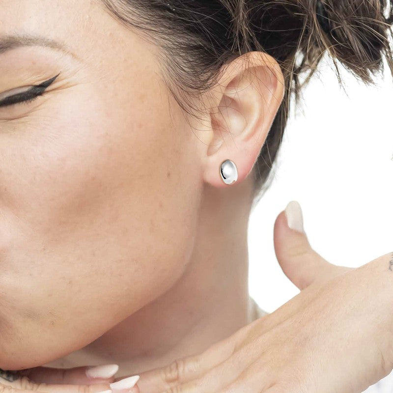 Marlù | Orecchino a lobo bottone 1,2 cm