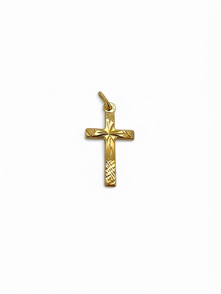 UNOAERRE | Ciondolo croce in oro 9 kt