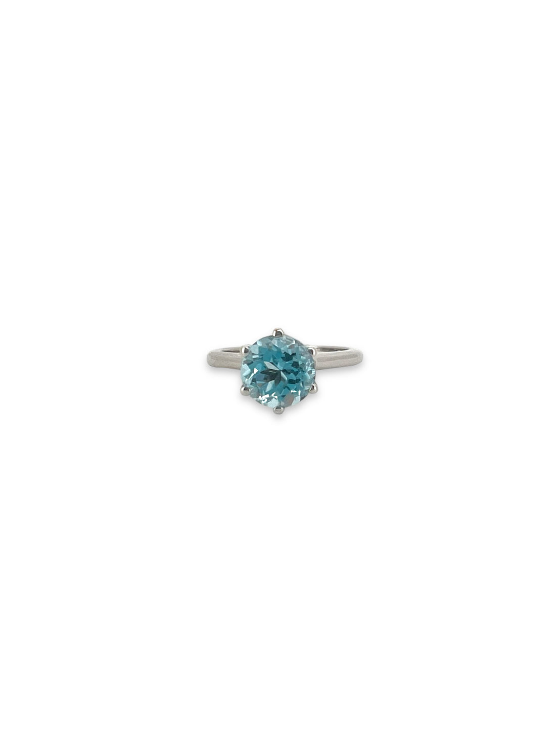 Ellegi Gioielli | Anello solitario con topazio azzurro