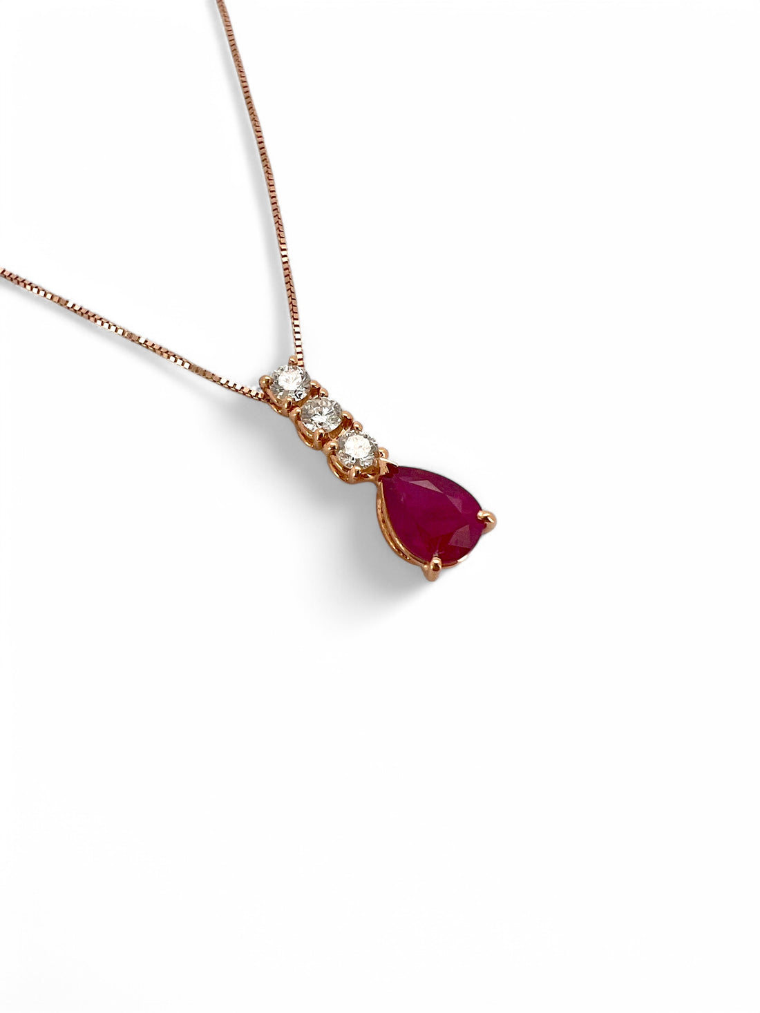 Ellegi Gioielli | Collier in oro rosa con rubino