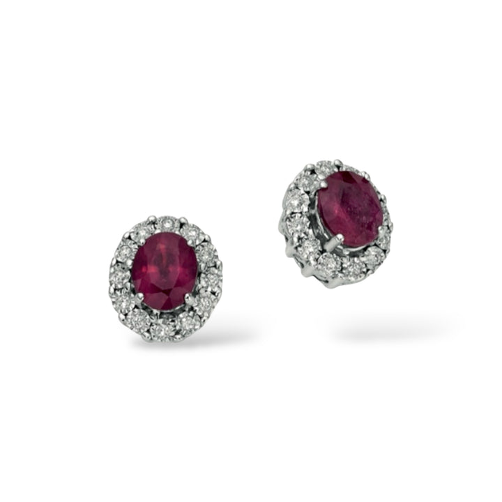 OroGioia | Orecchini con rubini in oro 9 kt