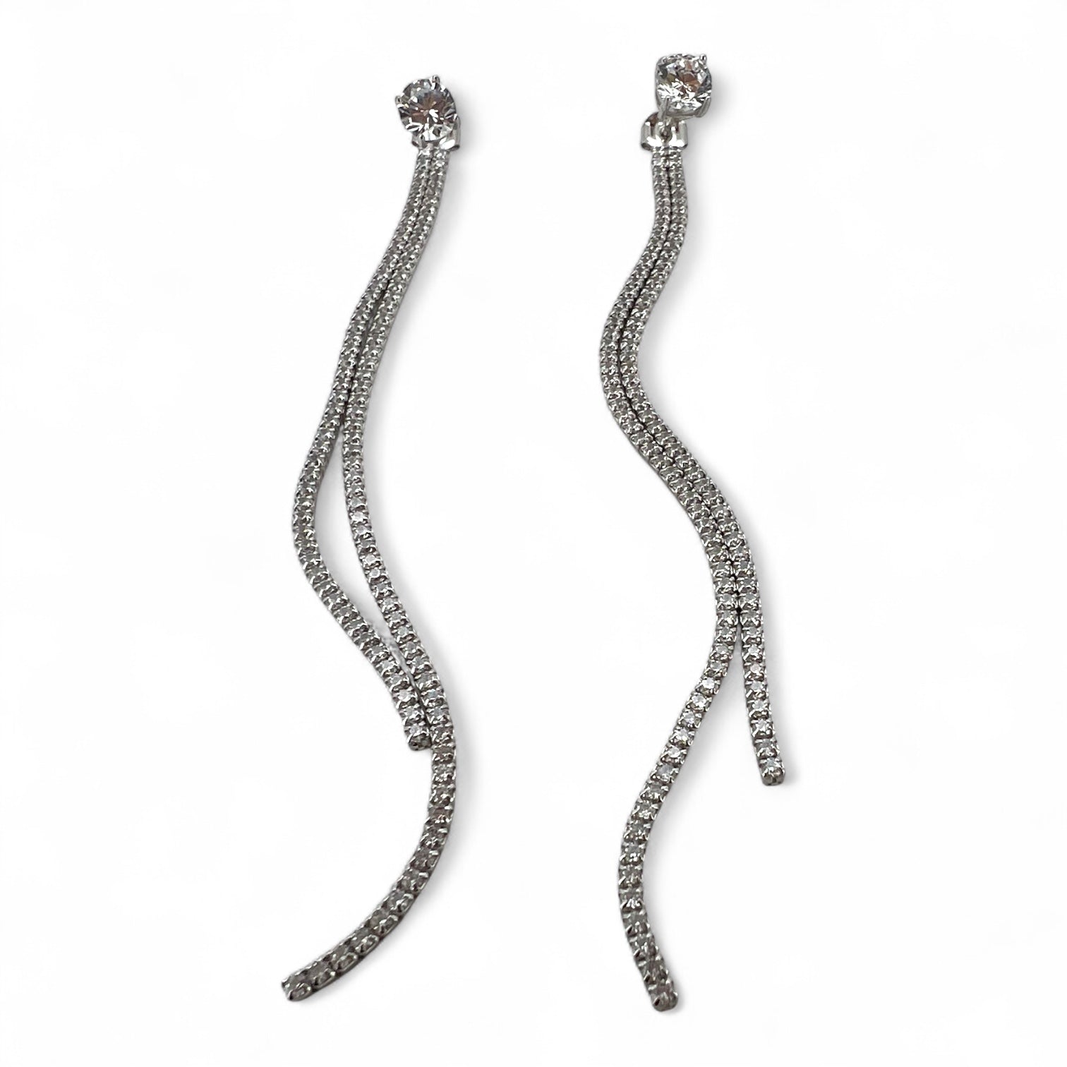 Ellegi Argento | Orecchini tennis due fili