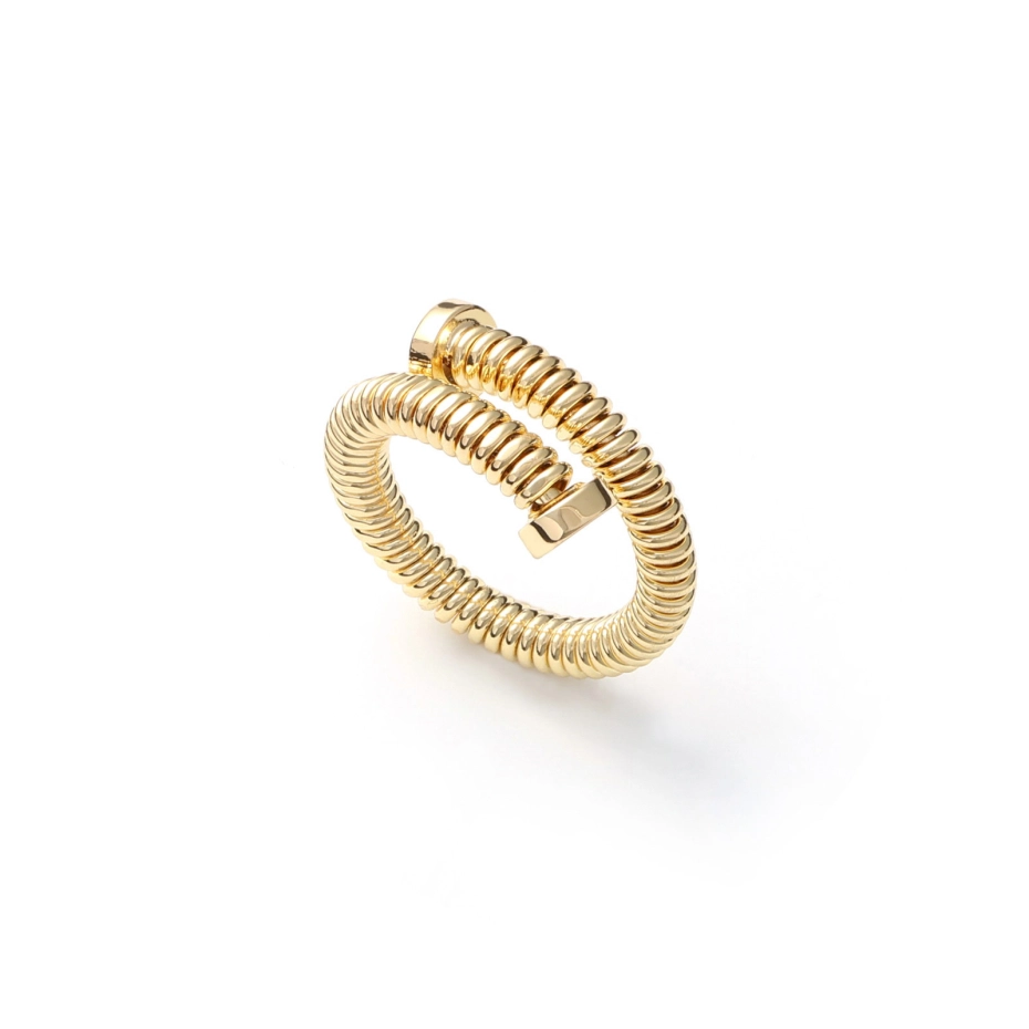 UNOAERRE | Anello chiodo dorato