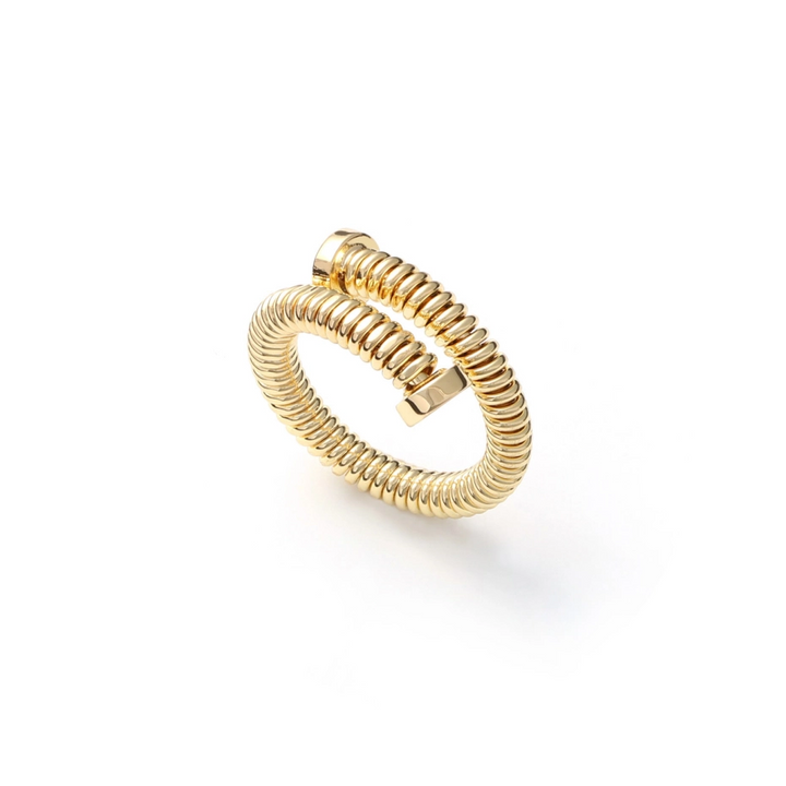 UNOAERRE | Anello chiodo dorato