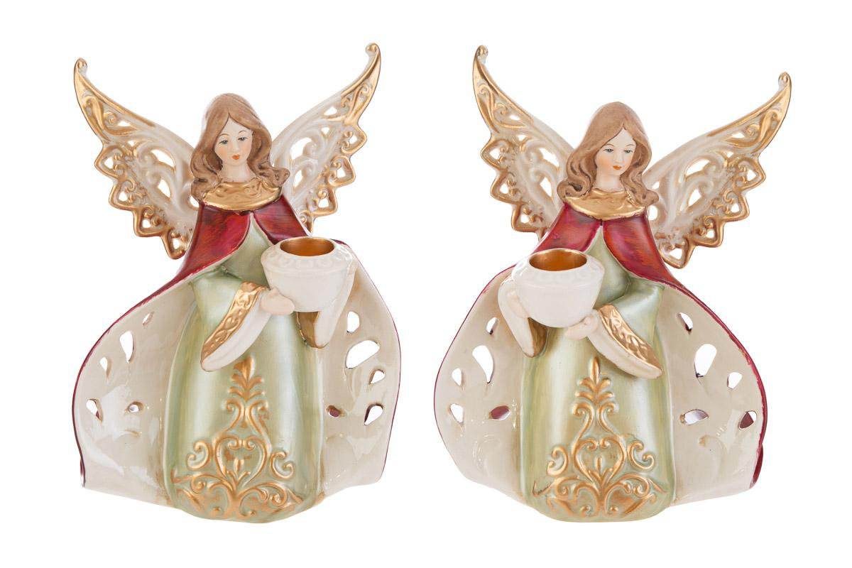 Le Stelle | Portacandela angelo rosso