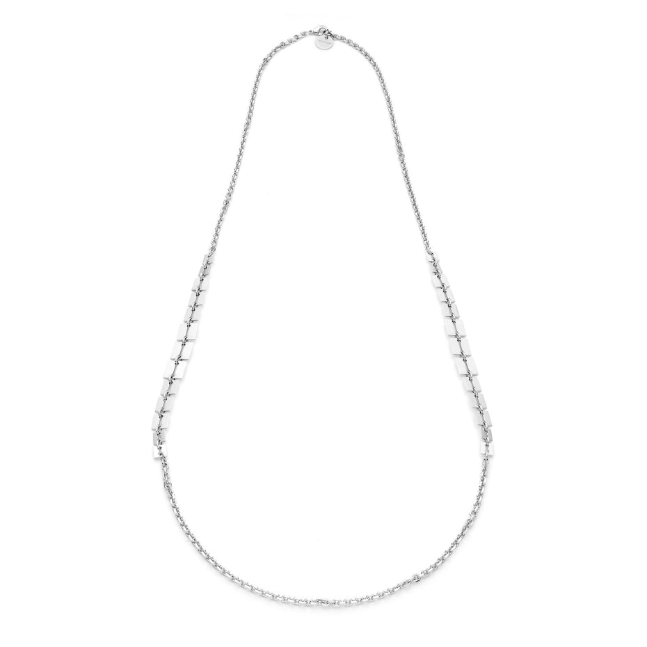Unoaerre | Collana lunga argentata Lux