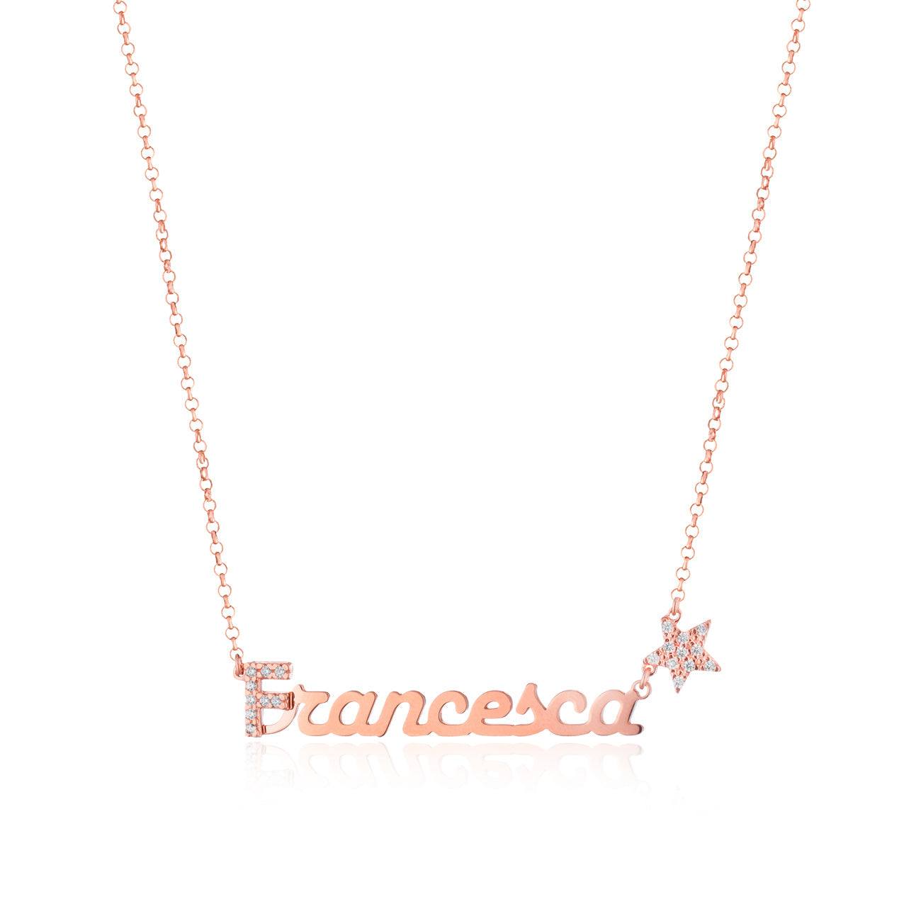 Le Scritte dell’Amore | Collana pavè con nome e simbolo