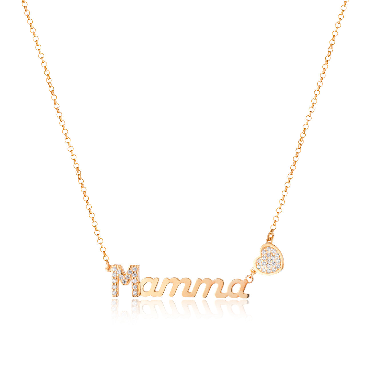 Le Scritte dell’Amore | Collana pavè con nome e simbolo