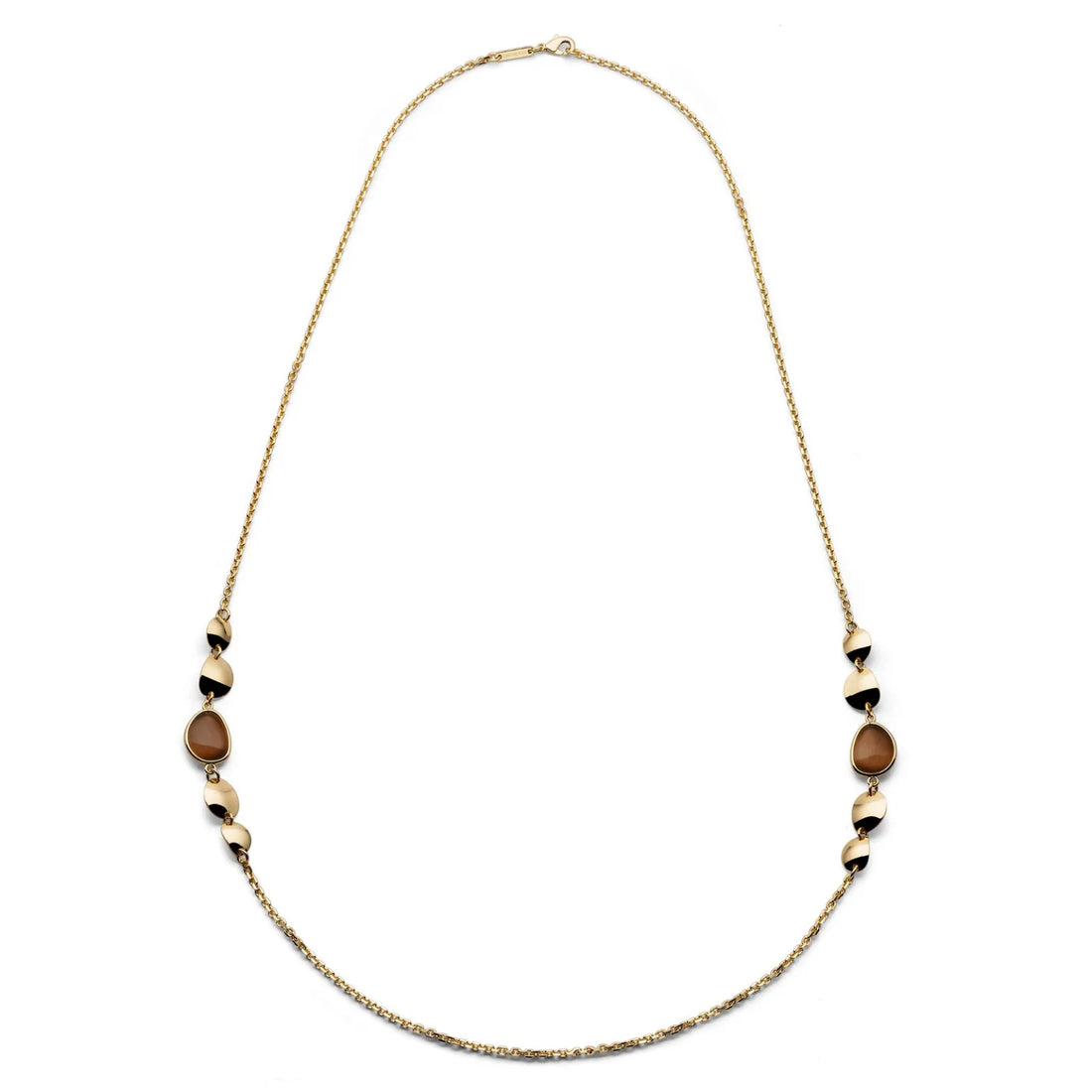 UNOAERRE | Collana in bronzo dorato con pietra