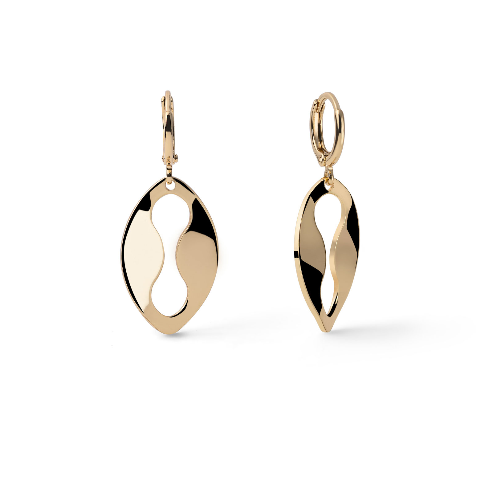 UNOAERRE | Orecchini a foglia pendenti in bronzo