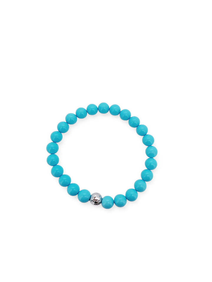 Ellegi Argento | Bracciale pasta di turchese con sfera in argento