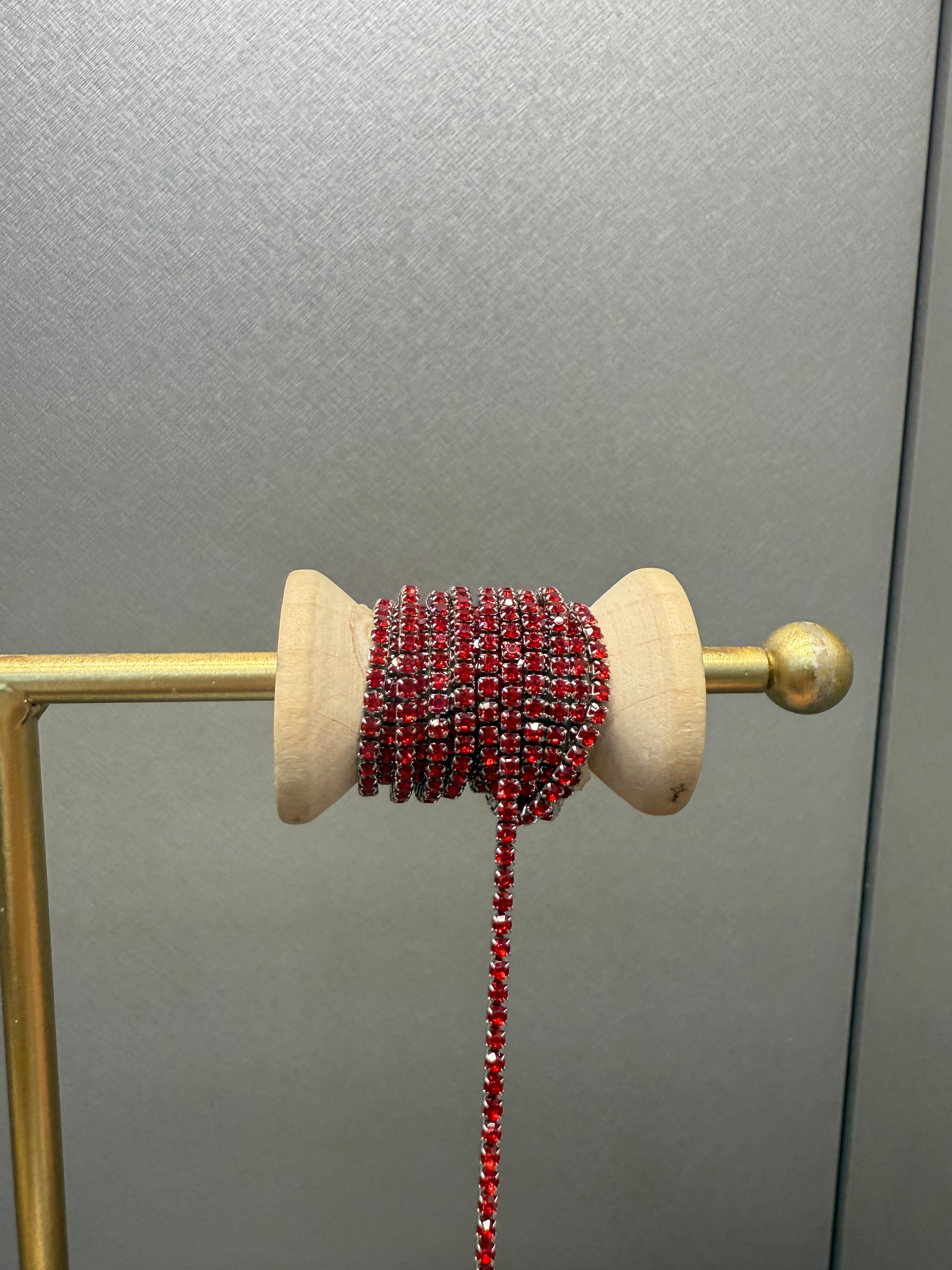 Ellegi Bijoux | Bracciale saldato maglia tennis rosso