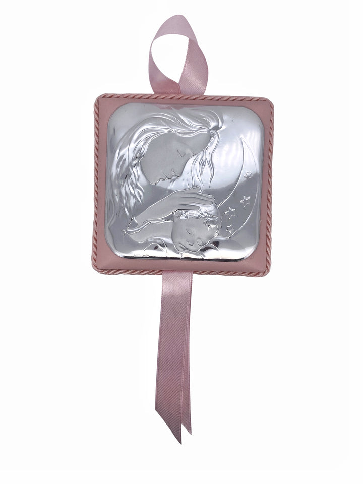 Capo culla rosa in argento