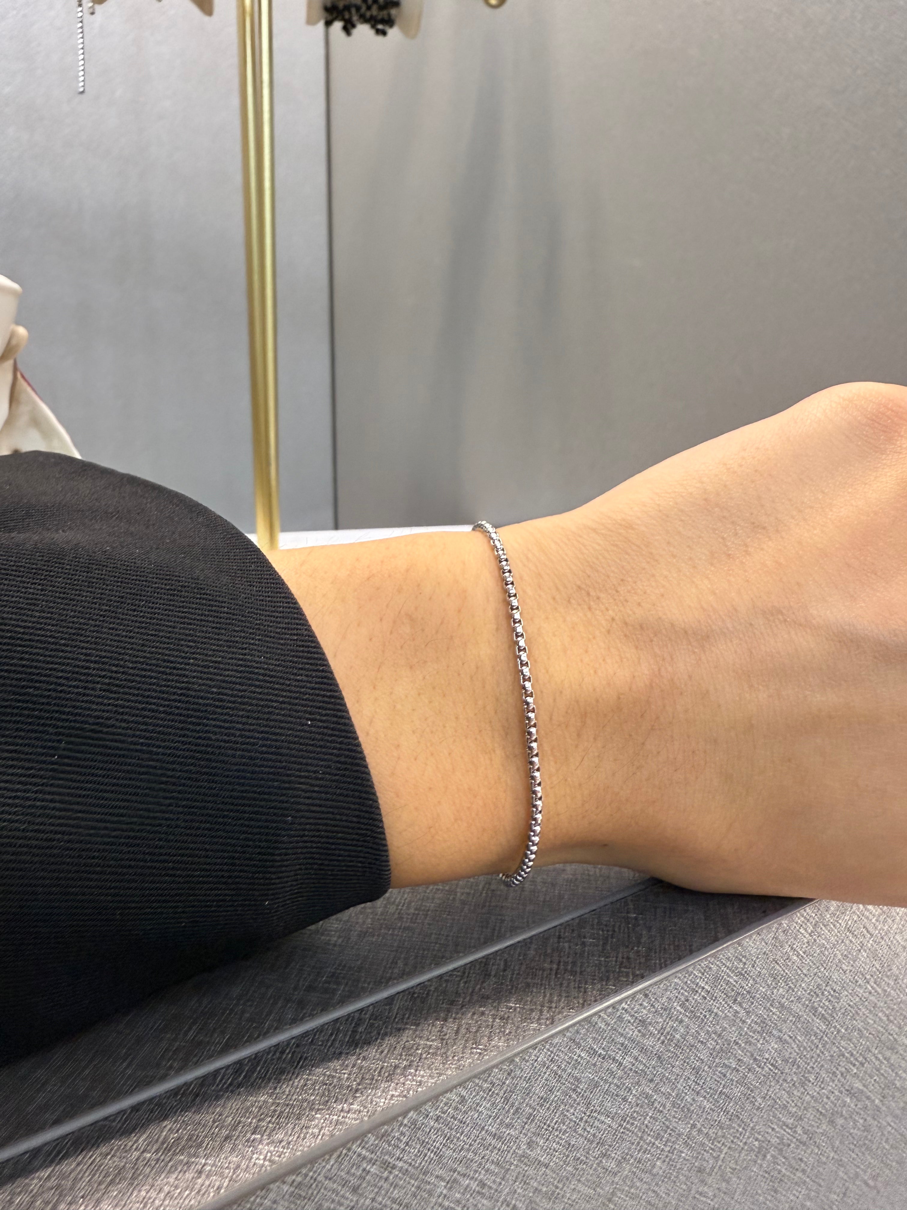 Ellegi Bijoux | Bracciale saldato maglia veneziana bombata