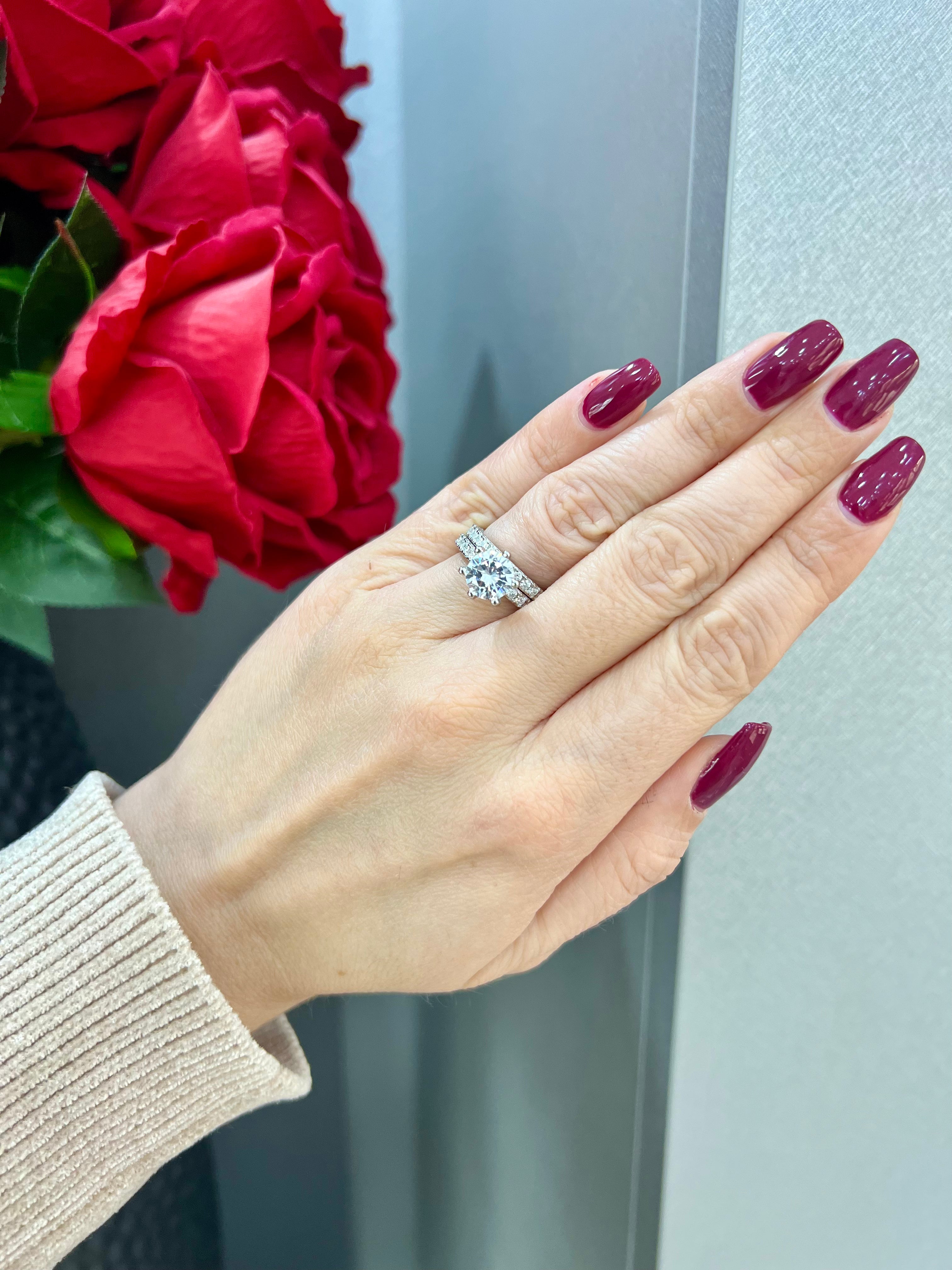 Ellegi Argento | Set anelli solitario e veretta