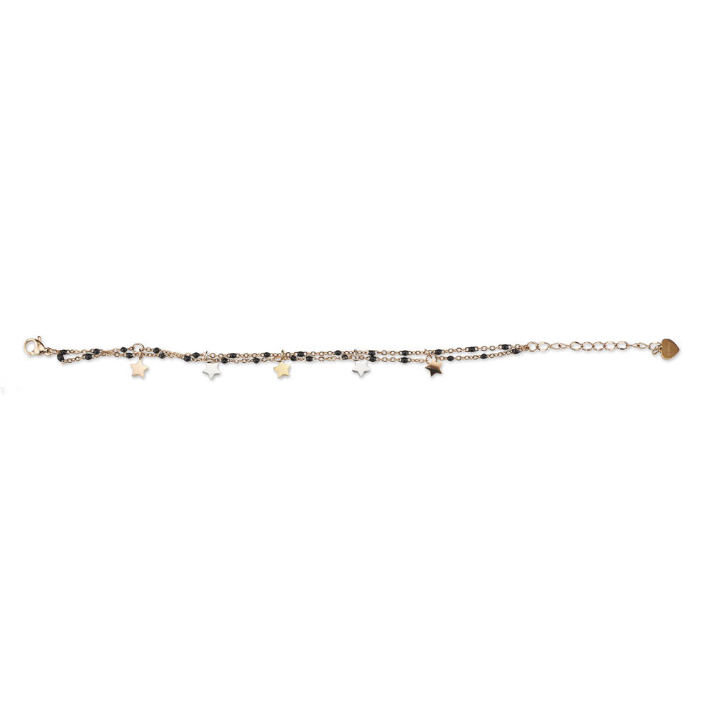 Sovrani | Bracciale doppio filo con stelline