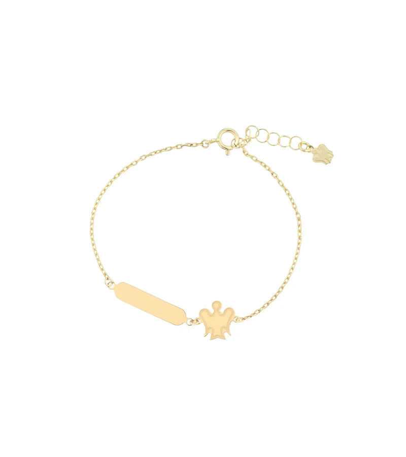 Roberto Giannotti | Bracciale bimbo/a targhetta oro giallo
