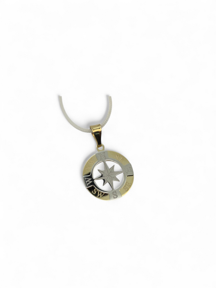 iGold | Ciondolo rosa dei venti in oro 9 kt