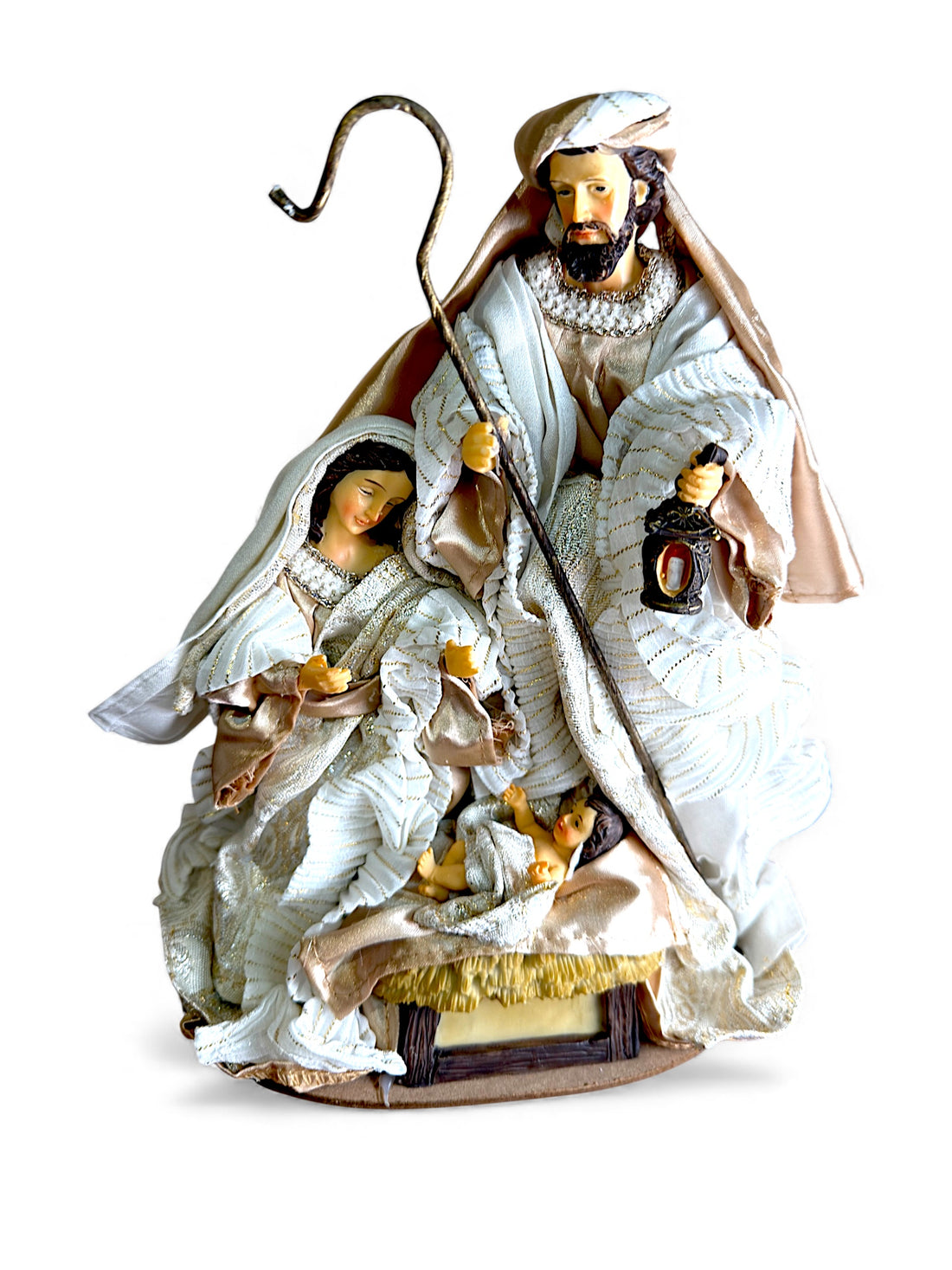 Le Stelle | Sacra famiglia resina vesita panna
