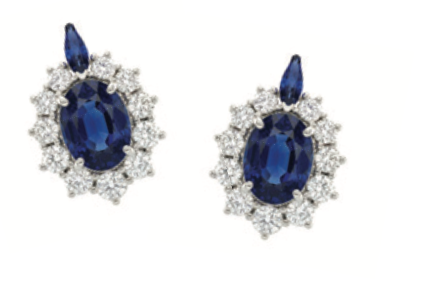 Luce di DonnaOro | Orecchini con Zaffiri Blu