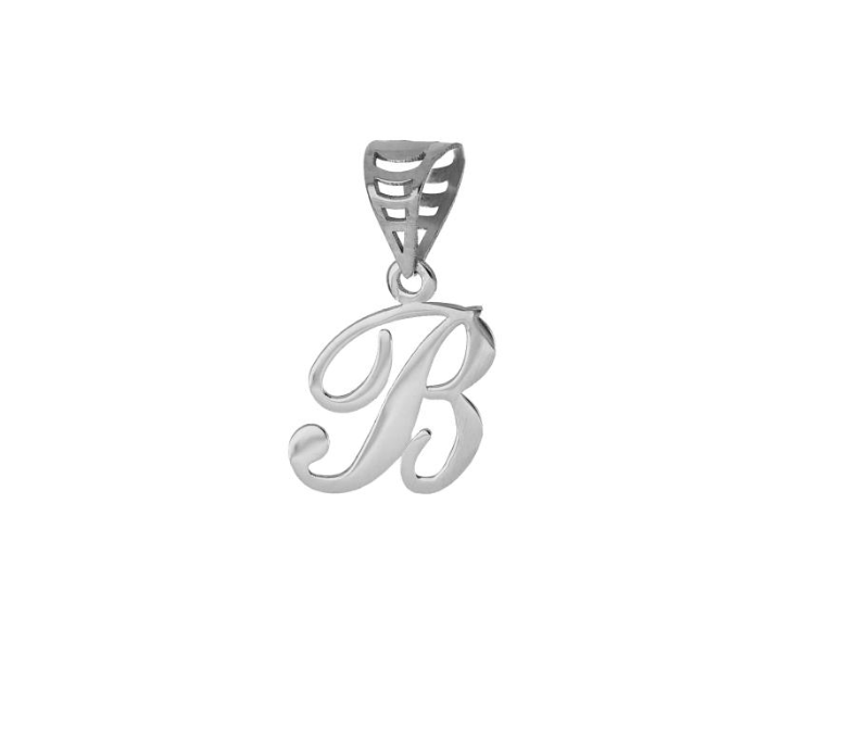 iGold | Ciondolo lettera in oro bianco 9kt