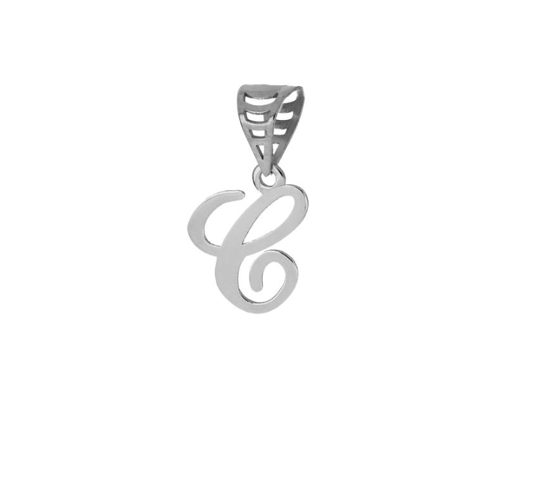 iGold | Ciondolo lettera in oro bianco 9kt