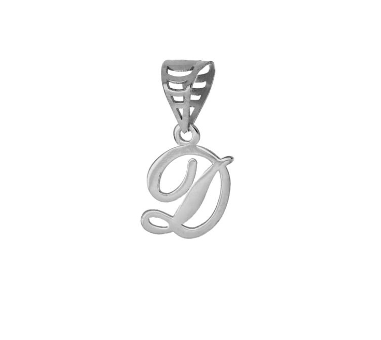 iGold | Ciondolo lettera in oro bianco 9kt