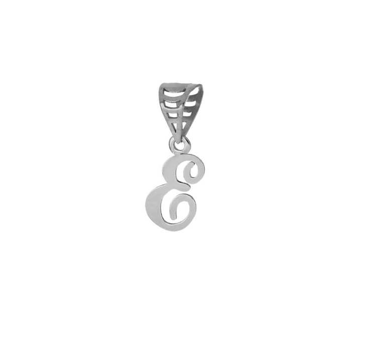 iGold | Ciondolo lettera in oro bianco 9kt