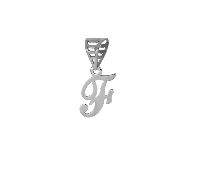 iGold | Ciondolo lettera in oro bianco 9kt