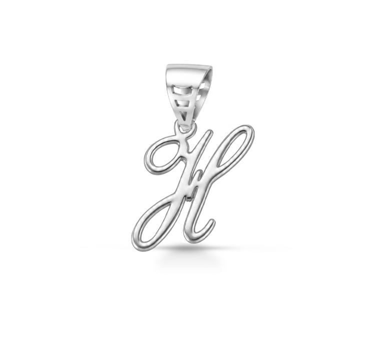 iGold | Ciondolo lettera in oro bianco 9kt