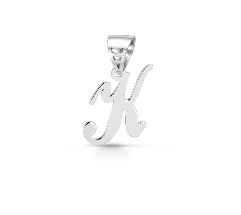 iGold | Ciondolo lettera in oro bianco 9kt