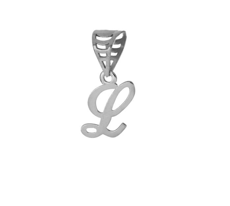 iGold | Ciondolo lettera in oro bianco 9kt