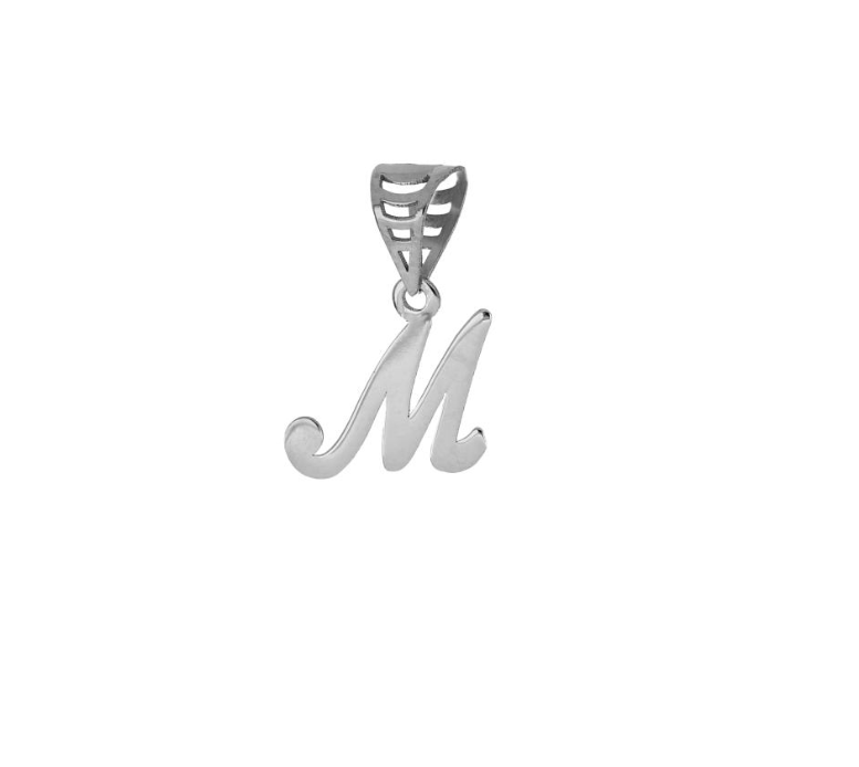iGold | Ciondolo lettera in oro bianco 9kt