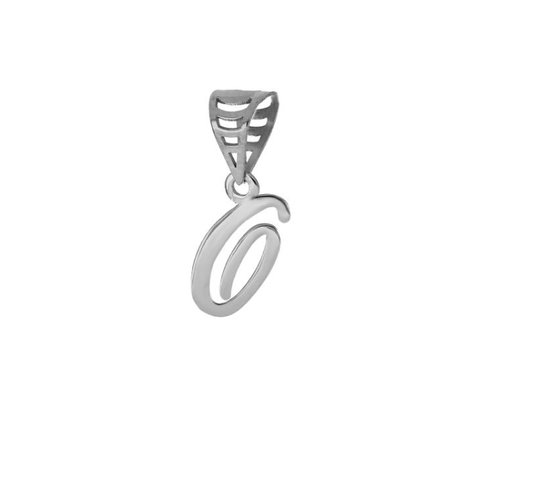 iGold | Ciondolo lettera in oro bianco 9kt