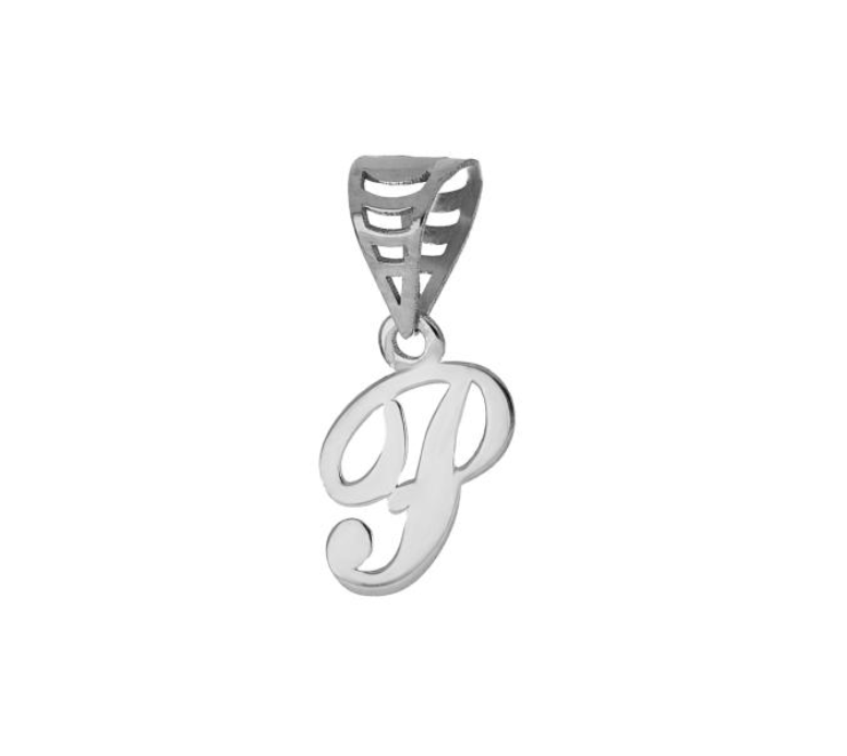 iGold | Ciondolo lettera in oro bianco 9kt