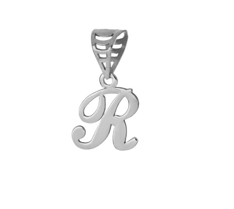 iGold | Ciondolo lettera in oro bianco 9kt