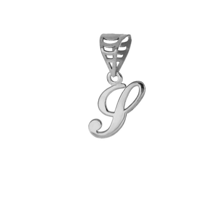 iGold | Ciondolo lettera in oro bianco 9kt