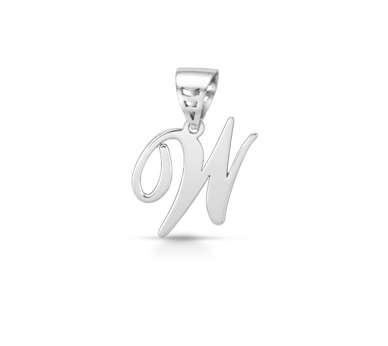 iGold | Ciondolo lettera in oro bianco 9kt