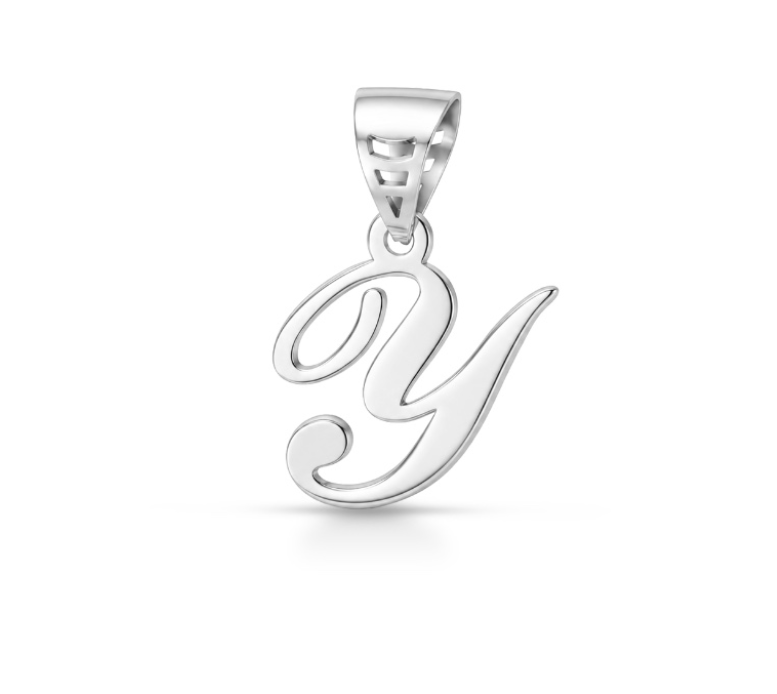 iGold | Ciondolo lettera in oro bianco 9kt