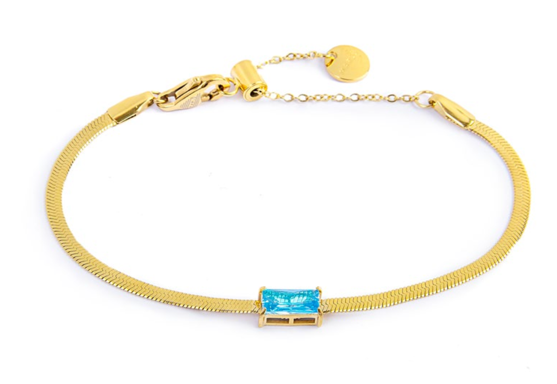 Marlù | Bracciale snake con baguette